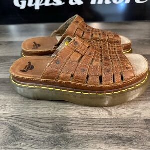 Dr Martens Daisy Open Toe Sandals Leather Chunky Women’s  US 8 UK 6 EU 39 - Nice